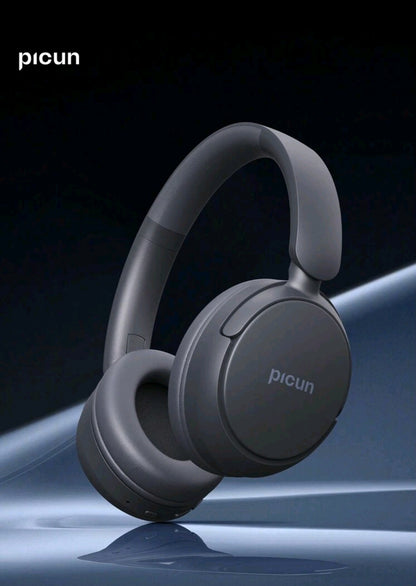 Picun Casque sans fil Picun B5, suppression du bruit d'appel ENC HD, audio dynamique 3D, double connexion, autonomie de 72 heures, pour PC mobile de bureau à domicile de voyage.
