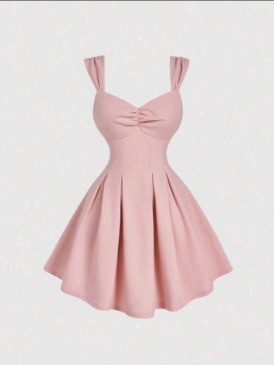 Robe rose romantique de printemps pour les femmes, Robe pour la Saint-Valentin, Robe d'anniversaire pour femmes