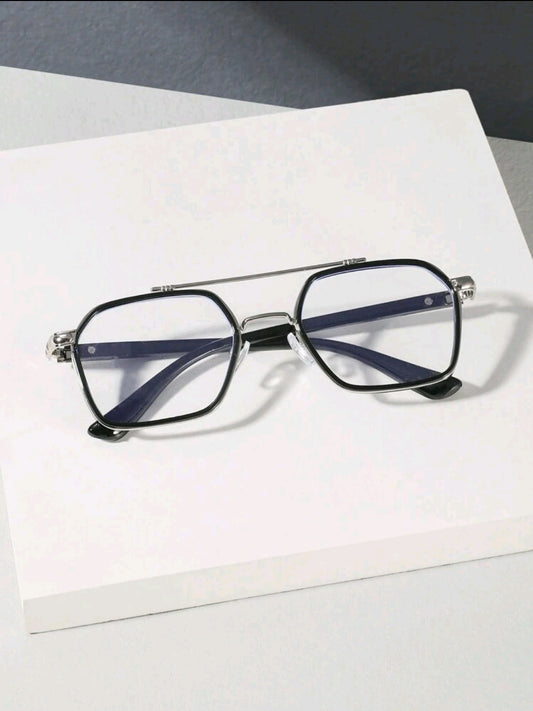 Lunettes de soleil pour hommes à verres transparents -