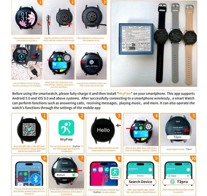 1 pièce Bracelet montre intelligente confortable en silicone avec appel sans fil, alerte de messages