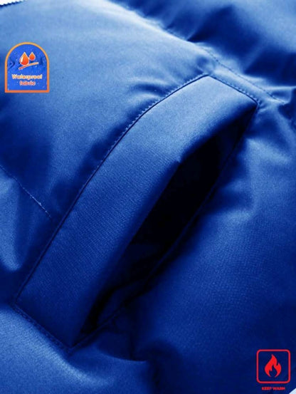 Manfinity Homme Manteau matelassé pour homme avec poches en biais surdimensionnées