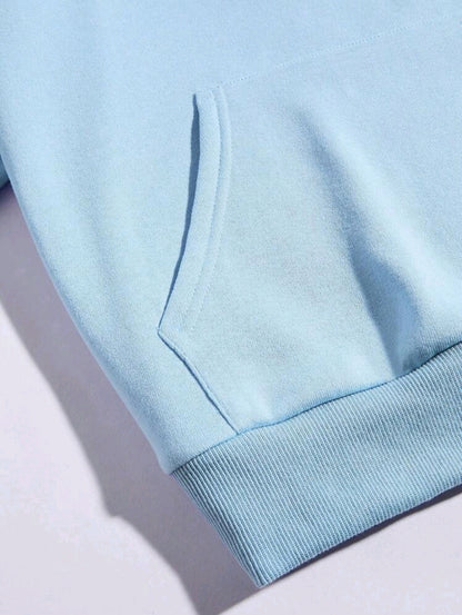 INAWLY sweat-shirt à capuche thermique avec poche kangourou, cordon de serrage