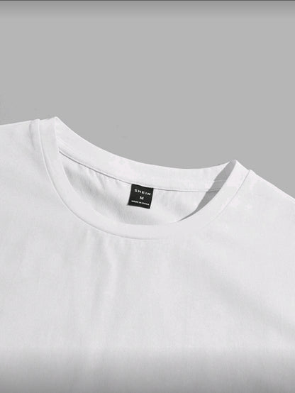 SWAVVY T-shirt pour hommes avec slogan et imprimé grue, été