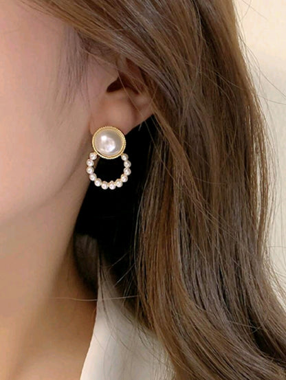 3 paires Boucles d'oreilles clip-on, clips d'oreilles élégants vintage à la mode, beaux accessoires de bijoux