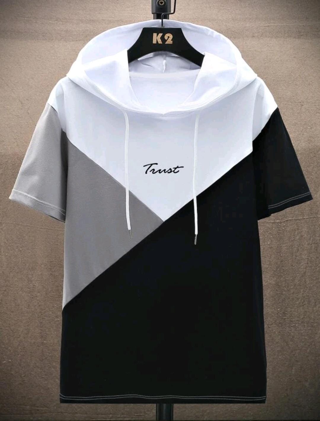 Manfinity Homme Homme T-shirt à lettres à blocs de couleurs