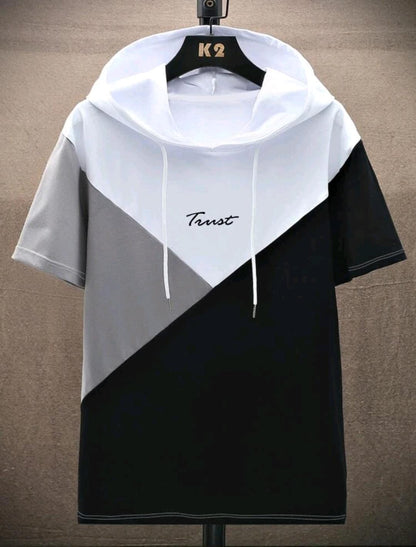 Manfinity Homme Homme T-shirt à lettres à blocs de couleurs