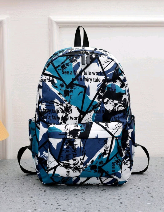 Sac à dos pliable de grande capacité de 15 pouces pour hommes avec blocs de couleurs