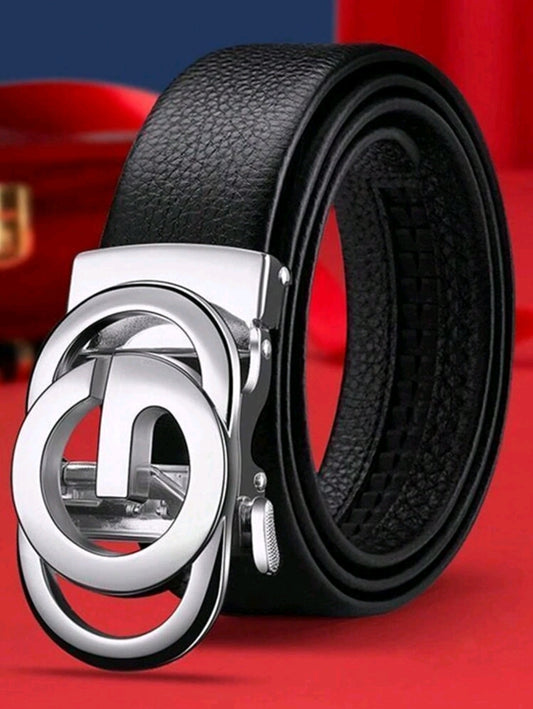Ceinture pour homme Ceinture d'affaires Ceinture de costume avec boucle automatique en alliage