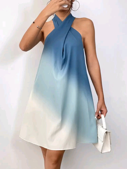 Firerie Robe Dégradée À Encolure Halter
