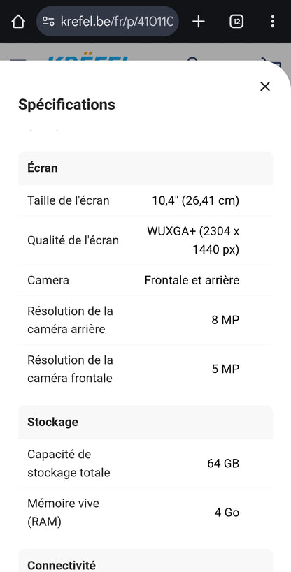 Samsung | Offre groupée Galaxy Tab S6 Lite 2024 + housse + Galaxy Buds FE garantie 2 ans