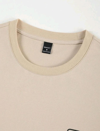 Manfinity Hypemode T-shirt casual à col rond et manches courtes