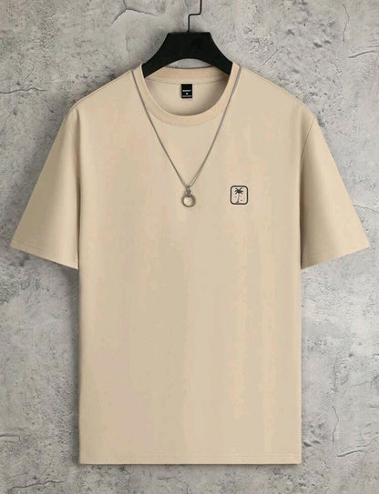 Manfinity Hypemode T-shirt casual à col rond et manches courtes