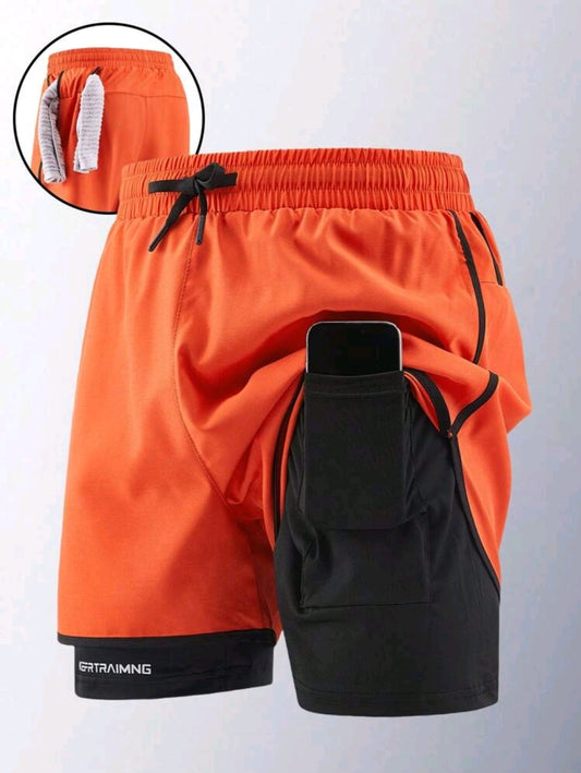 1 pièce Short de sport extérieur pour hommes, respirant