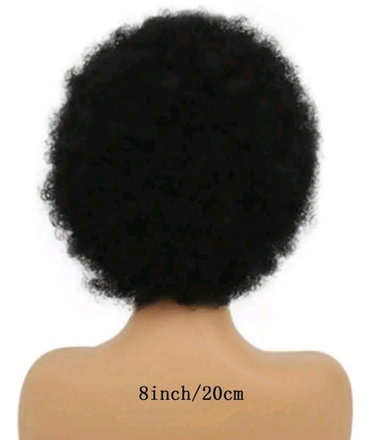 Perruques afro pour femmes, 100% cheveux humains, douces et moelleuses, sans colle. Perruques afro courtes en cheveux humains pour femmes, frisées kinky des années 70,