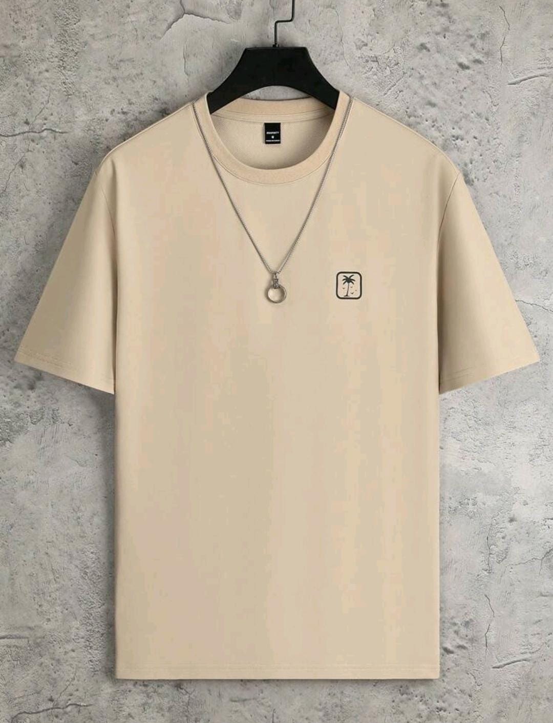 Manfinity Hypemode T-shirt casual à col rond et manches courtes