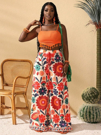 Slaydiva Pantalon Large De Loisir Pour Femme De Résidence De Festival