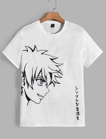 Manfinity RebelGame Homme T-shirt à motif japonaise et figure