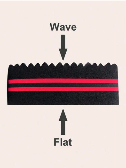 1 pièce Éponge à cheveux avec petits et grands trous, brosse à cheveux en forme de vague, éponge de brosse à cheveux pour twist