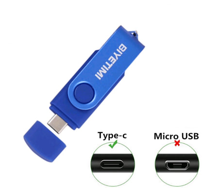 Biyetimi Type C Interface Usb 2.0 OTG Disque Flash 64GB 32GB Smart Phone Tablet PC 128GB Pendrives Capacité Réelle Clé USB