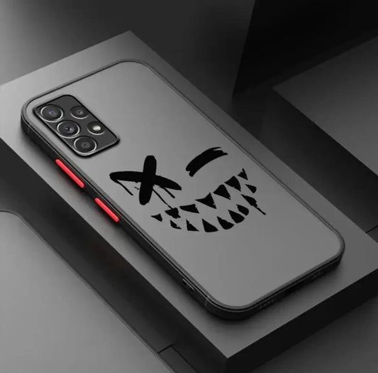 Coque de Protection pour Samsung Galaxy A55 A25 A35 A15 A54 A34 avec Expression Maudite Cartoon A14 A24 A53 A33 A23 A13, Couverture Mate A52 A32 A22 A12 A51 A71 A72 A73, Haute Qualité Antichoc