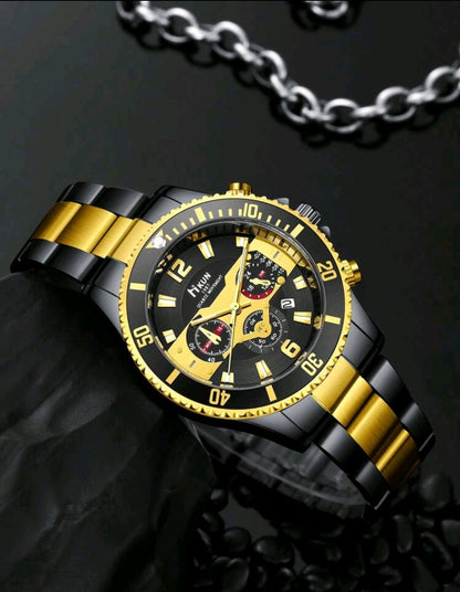 Ensemble de 6 pièces : montre quartz mode, portefeuille , porte-clés, tondeuse, lunettes de soleil, veilleuse d'humeur - ensemble cadeau pour hommes