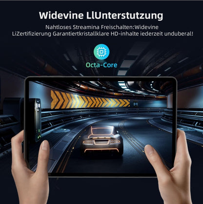 Tablette 10,1 pouces Android 14, certifiée GMS (2024), Octa Core avec étui, 10 Go de RAM, 64 Go de ROM, 1 To d'extension, 6 000 mAh, charge rapide, Wi-Fi, Bluetooth 5.0, FM, GPS (bleu)