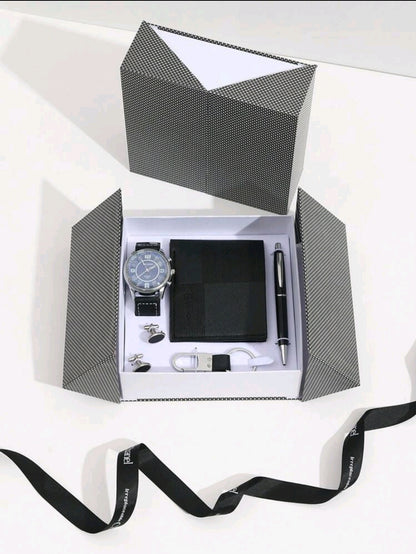 Coffret cadeau , convenant pour le personnel ou l'appréciation des clients, la fête des pères, un portefeuille simple et élégant