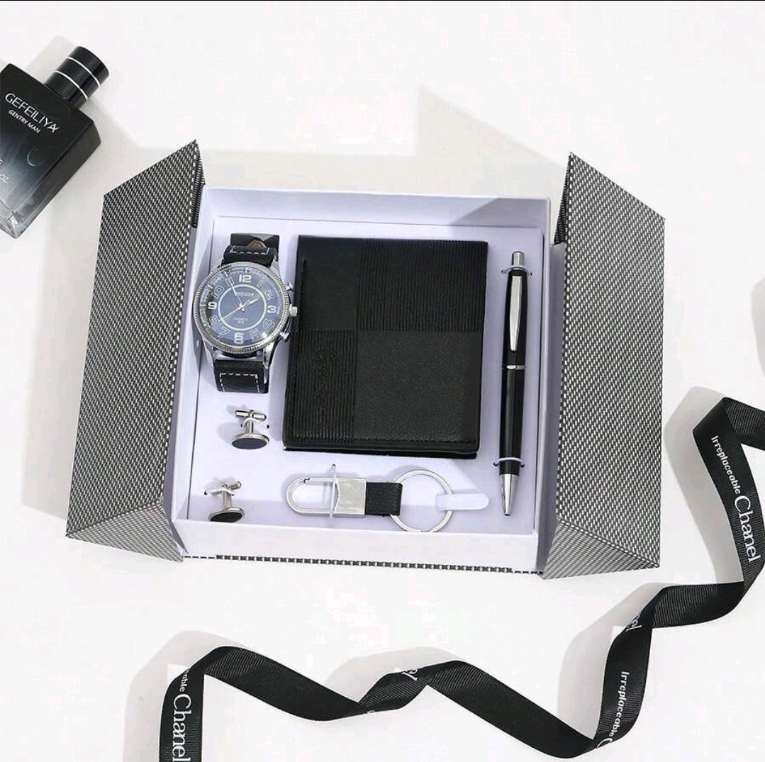 Coffret cadeau , convenant pour le personnel ou l'appréciation des clients, la fête des pères, un portefeuille simple et élégant