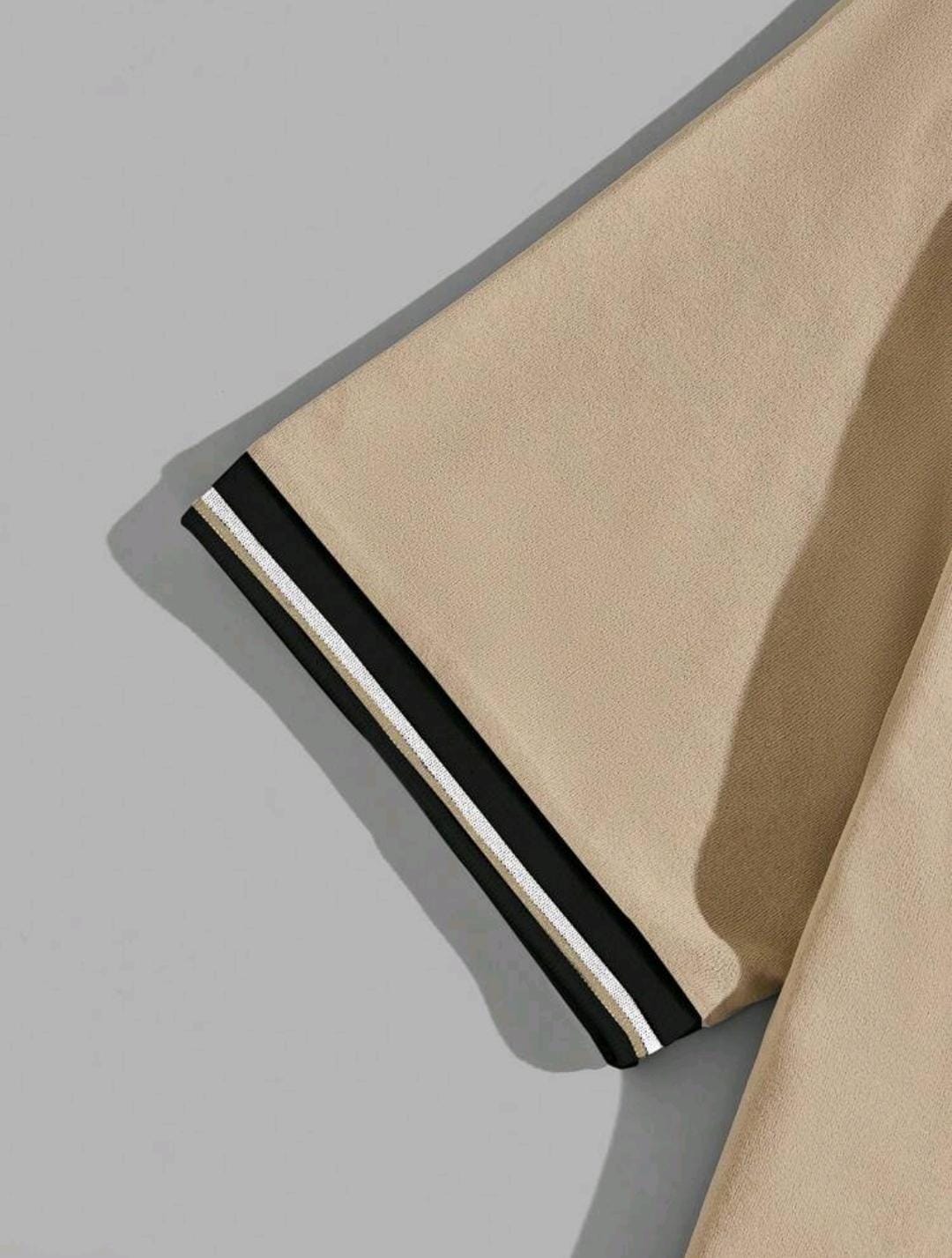 Manfinity UrbanChill Chemise polo rayée à manches courtes pour homme, décontractée et adaptée aux trajets quotidiens en été