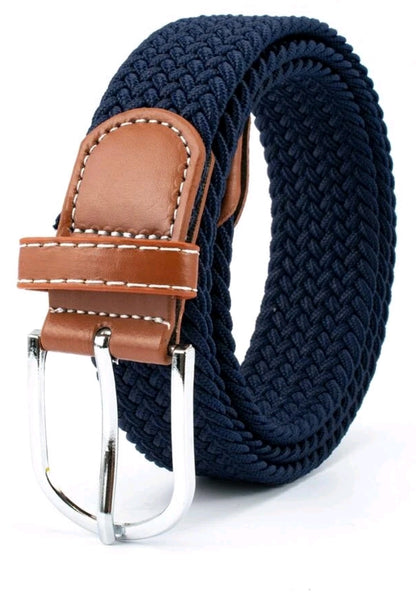 1 pièce Ceinture tressée élastique pour homme, ceinture sans trous pour les affaires