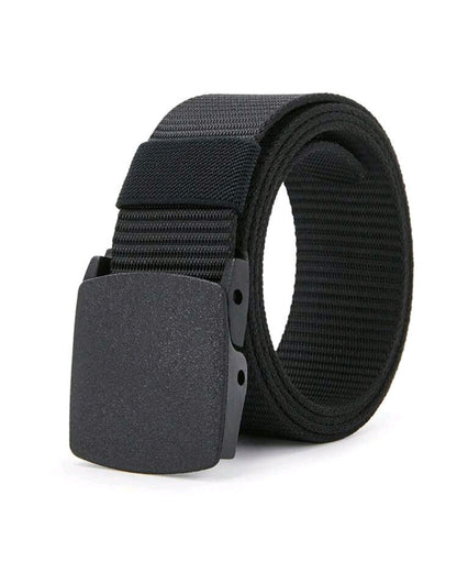 1pc Ceinture en nylon pour homme avec boucle en plastique