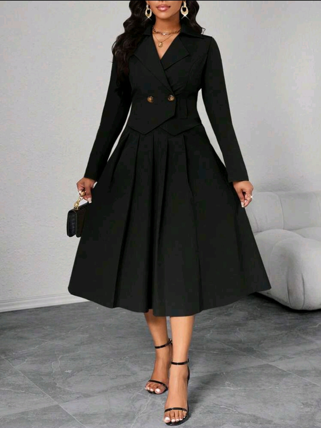 Fleurora Manteaux en fausse fourrure professionnels grande taille à manche longue