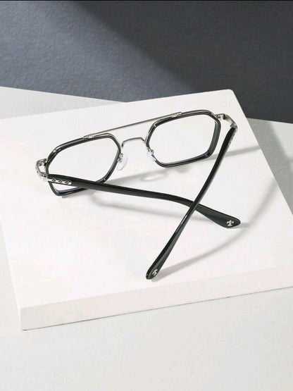 Lunettes de soleil pour hommes à verres transparents -