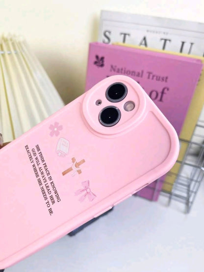 Étui de téléphone imprimé avec croix, verset biblique, slogan; étui de téléphone avec motif de papillon et de fleur; étui de téléphone thème foi chrétienne, protection 360°, antichoc TPU, étuis de téléphone roses, compatible avec iPhone et samsung galaxy