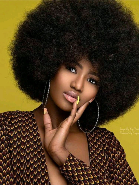 Perruque Afro 70's Pour Femmes, Perruques Bouclées Naturelles Noires, Grandes, Rebondissantes Et Douces, Aspect Naturel Complet Pour Soirées Quotidiennes, Cosplay, Costumes Pour Halloween