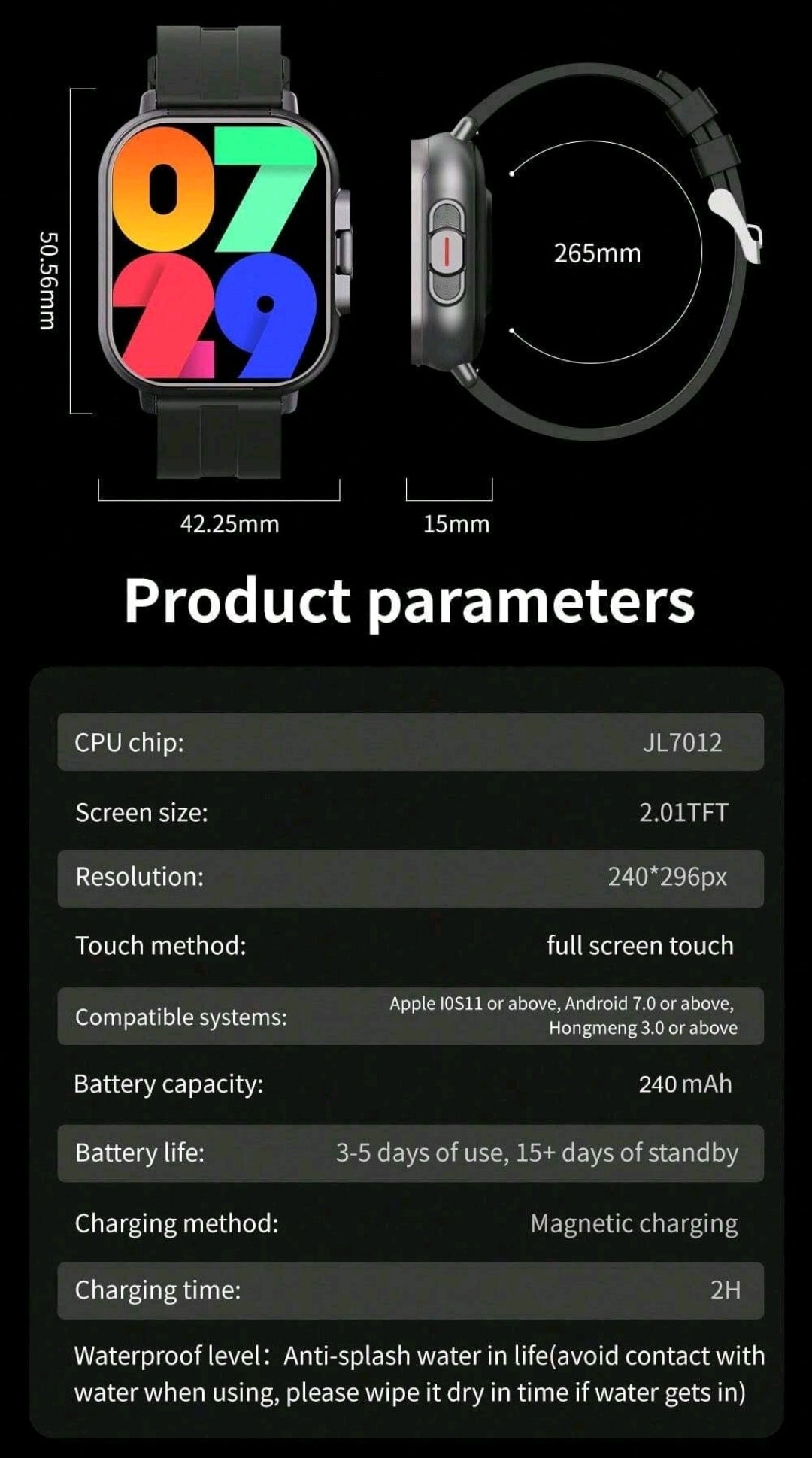 Écouteurs + Montre connectée 2 en 1, sensation améliorée, appel sans fil , double bracelet