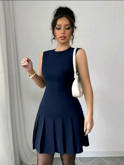 Slaydiva Robe décontractée en tissu texturé avec  pour femmes