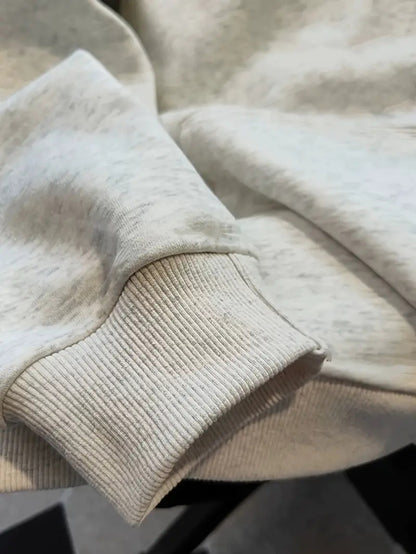 Sweat à Capuche Doublé en Polaire pour Femme - Imprimé Lettres Blanches avec Design "SPEED" & "KANNBERG", Pull Confortable Automne