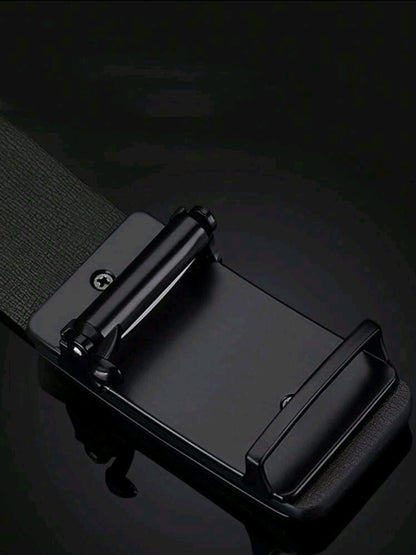1 pièce Hommes ceinture décontractée à boucle automatique décor géométrique