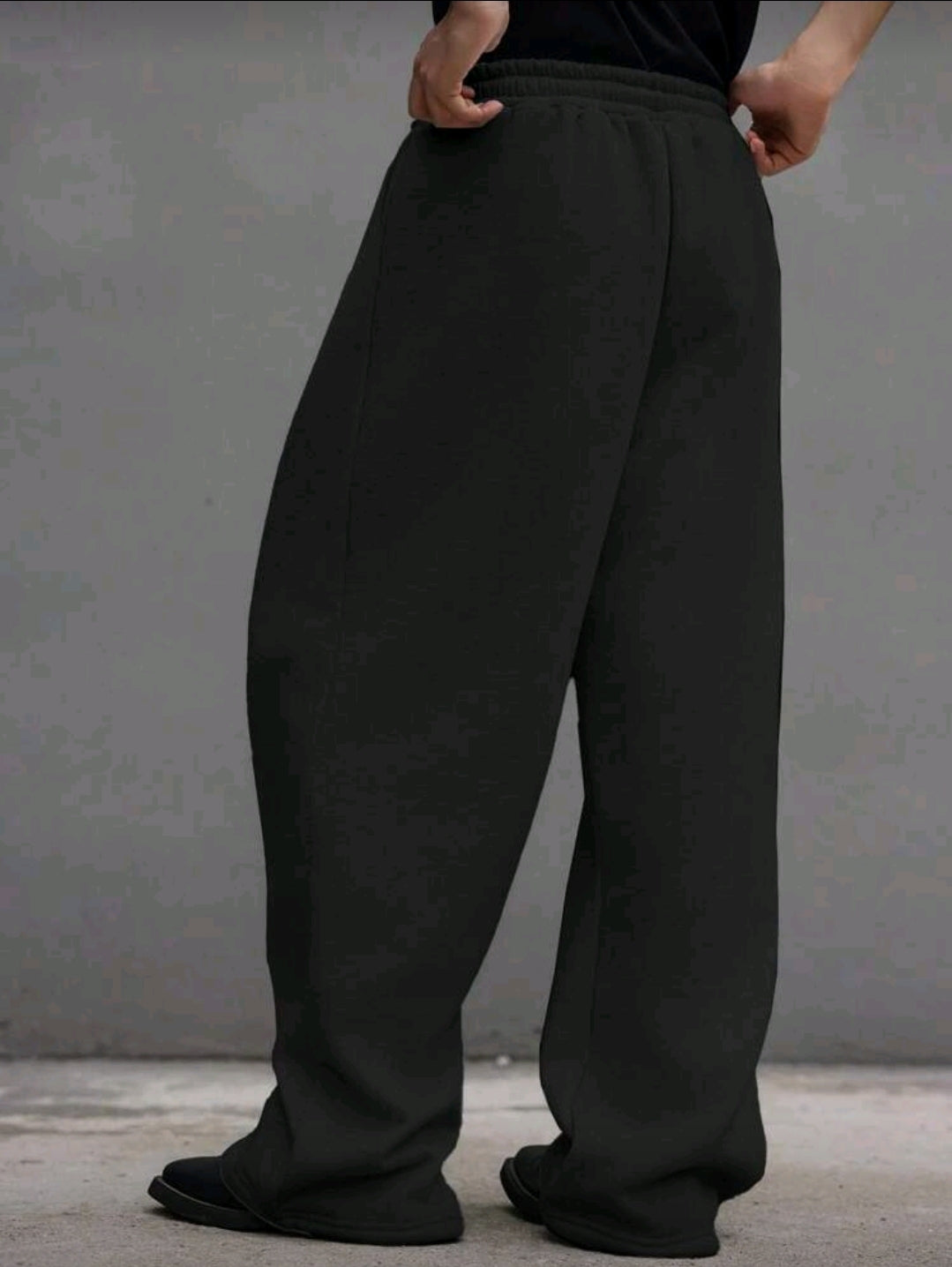 Pantalon de survêtement droit de couleur unie, coupe ample, unisexe, style de rue décontracté, confortable, convenant à toutes les saisons