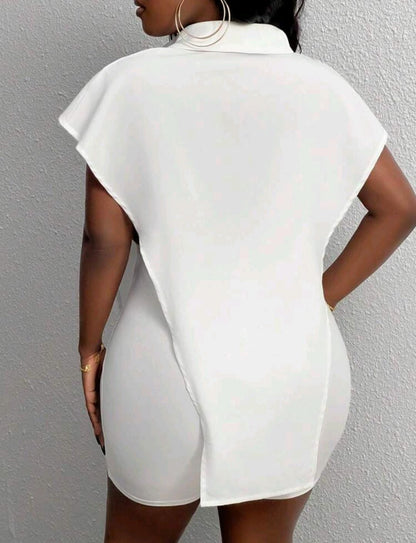 Ensemble 2 pièces pour femmes comprenant un t-shirt rouge ample décontracté à manches courtes