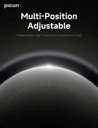 Picun Casque sans fil Picun B5, suppression du bruit d'appel ENC HD, audio dynamique 3D, double connexion, autonomie de 72 heures, pour PC mobile de bureau à domicile de voyage.
