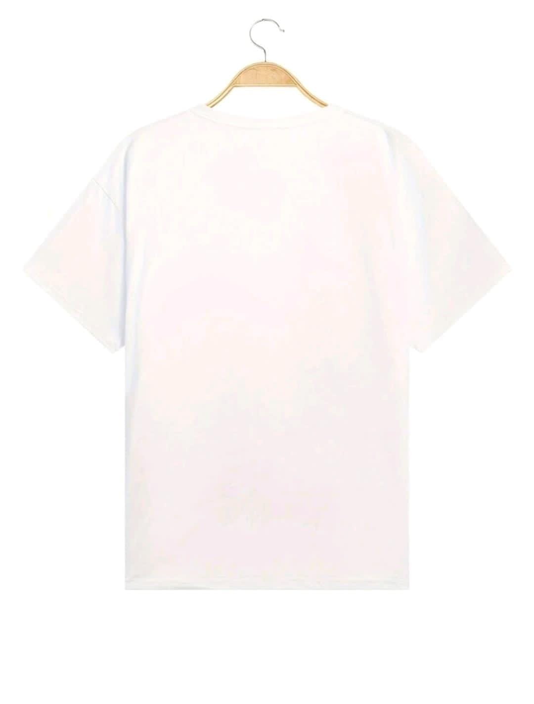 T-shirt décontracté à manches courtes, col rond, avec graphique de lettre et rose pour hommes