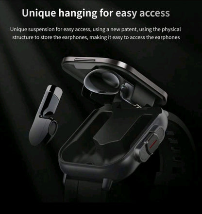 Écouteurs + Montre connectée 2 en 1, sensation améliorée, appel sans fil , double bracelet