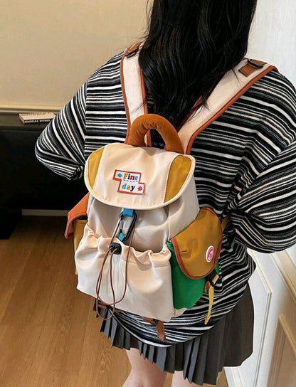 1 pièce Nouveau sac à dos multifonctionnel léger, sac de navettage casual avec grande capacité, convient aux élèves