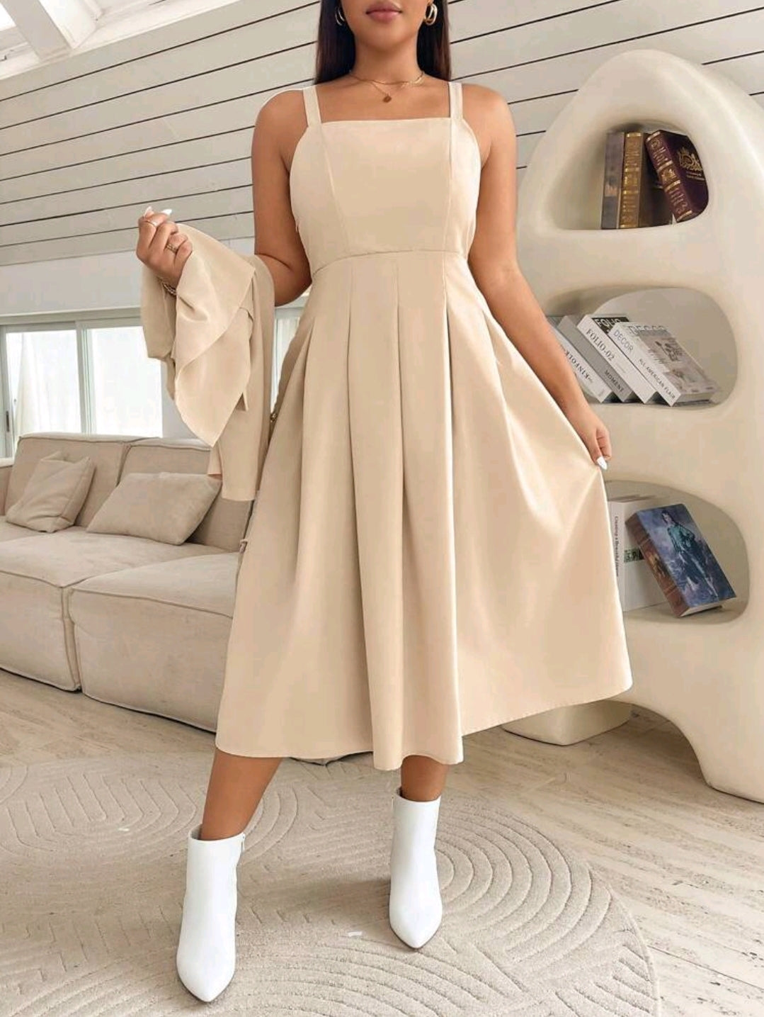 Ensemble de 2 pièces pour femme grande taille : robe-combinaison ajustée et blazer assorti, automne/hiver