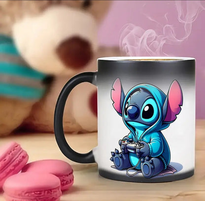 1 tasse de céramique de 11 onces - Design changeant de couleur, tasse de café réactive sensible à la chaleur, tasses
