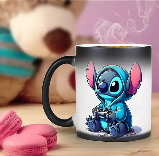 1 tasse de céramique de 11 onces - Design changeant de couleur, tasse de café réactive sensible à la chaleur, tasses