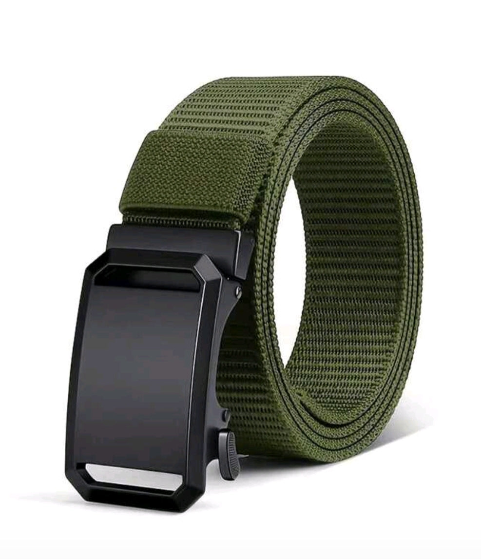 Ceinture à cliquet en nylon pour homme, ceinture mode homme en tissu nylon