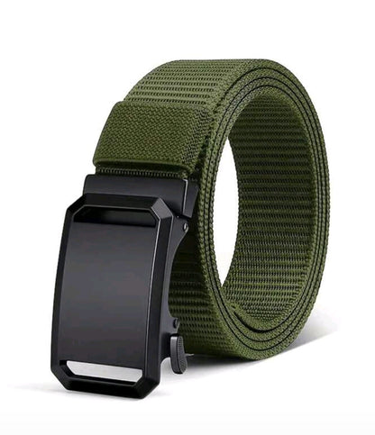 Ceinture à cliquet en nylon pour homme, ceinture mode homme en tissu nylon